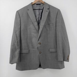 Lauren‎ Ralph Lauren Men 48L Notch 2 Button Blazer Gray Wool Blend Sport Coat
